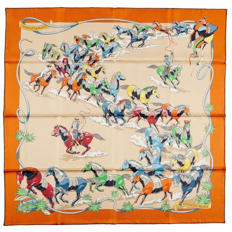 Les Mustangs II double face scarf 90 